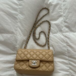 Beige crossbody